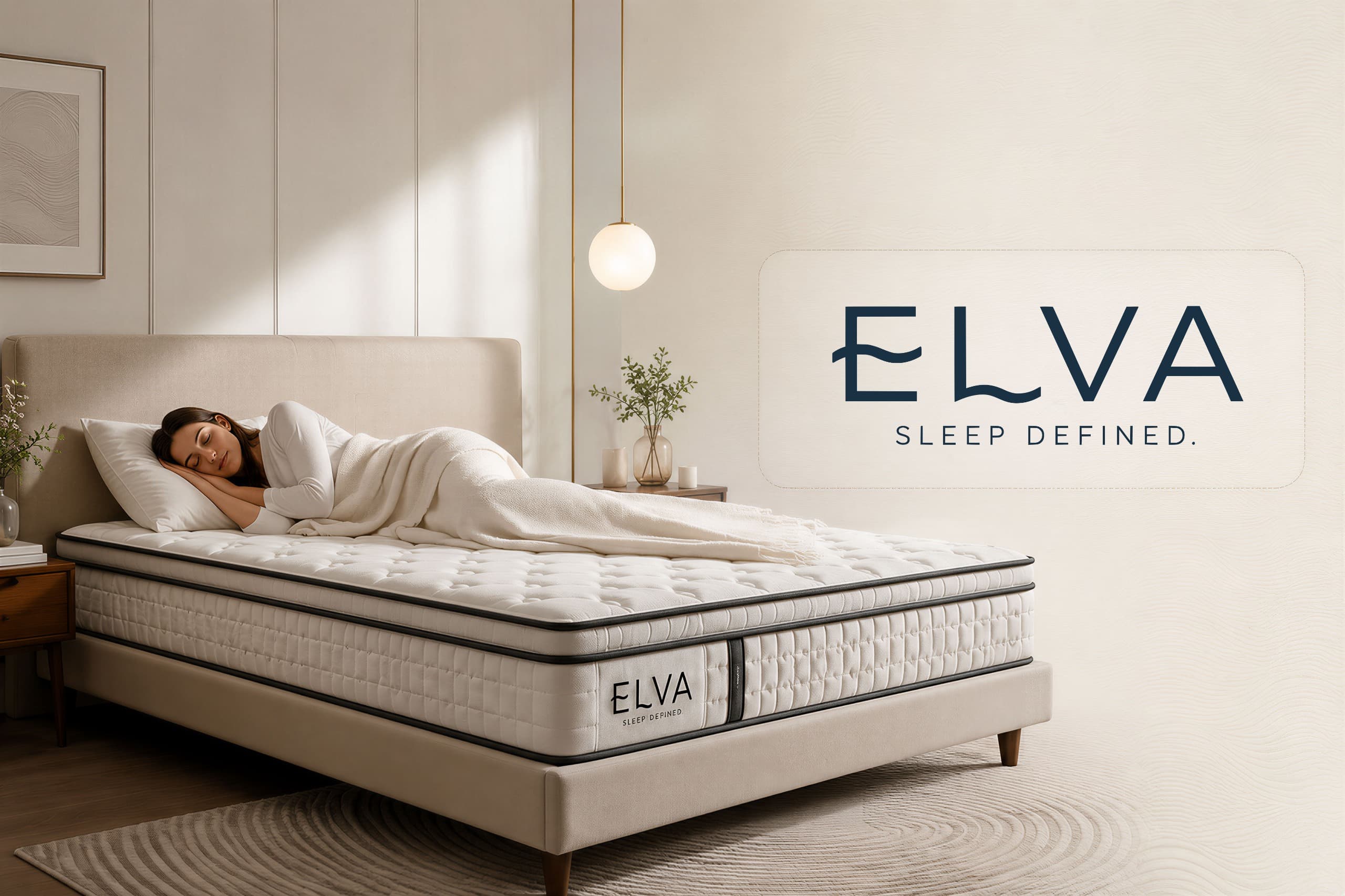 Luxury mattress floating on clouds - slide 1