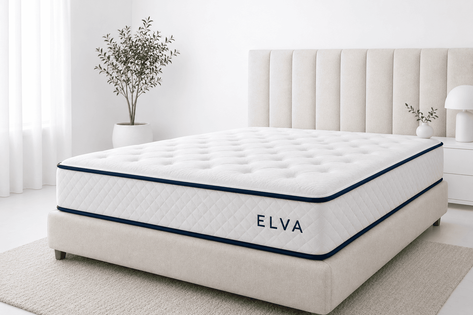 Luxury mattress floating on clouds - slide 1